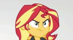 Size: 498x278 | Tagged: safe, edit, edited screencap, screencap, sunset shimmer, equestria girls, equestria girls specials, g4, my little pony equestria girls: better together, my little pony equestria girls: rollercoaster of friendship, angry, animated, catasterism, explosion, female, fiery shimmer, gif, solo, sunshine shimmer, supernova