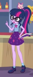 Size: 277x630 | Tagged: safe, screencap, sci-twi, twilight sparkle, equestria girls, equestria girls specials, g4, my little pony equestria girls: better together, my little pony equestria girls: rollercoaster of friendship, clothes, cropped, female, geode of telekinesis, glasses, legs, ponytail, shoes, skirt, socks