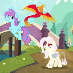 Size: 3073x3073 | Tagged: safe, artist:crystalhearts123yt, oc, oc only, oc:butterfly bliss, oc:crystal hearts, alicorn, hybrid, phoenix, pony, female, high res, interspecies offspring, mare, offspring, parent:discord, parent:fluttershy, parent:princess cadance, parent:shining armor, parents:discoshy, parents:shiningcadance