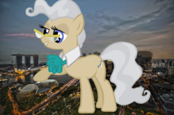 Size: 2048x1362 | Tagged: safe, artist:jerryakira79, mayor mare, pony, g4, female, giant ponies in real life, giant pony, giant/macro mayor mare, irl, macro, mega giant, photo, ponies in real life, singapore