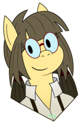 Size: 1300x2000 | Tagged: safe, artist:b-cacto, oc, oc only, oc:sphee, pony, clothes, glasses, shirt, simple background, solo, transparent background