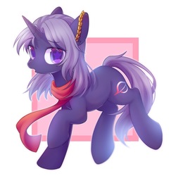Size: 2000x2000 | Tagged: safe, artist:leafywind, oc, oc only, pony, abstract background, clothes, colored pupils, female, high res, looking at you, mare, open mouth, scarf, smiling, solo, starry eyes, wingding eyes