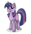 Size: 501x554 | Tagged: safe, artist:akashasi, twilight sparkle, pony, unicorn, g4, female, simple background, solo, white background