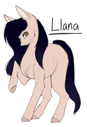 Size: 2878x4158 | Tagged: safe, artist:crazllana, oc, oc only, oc:llana, earth pony, pony, female, mare, raised hoof, simple background, solo, transparent background