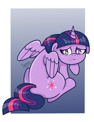 Size: 3150x4050 | Tagged: safe, artist:alemet-gur, twilight sparkle, alicorn, pony, g4, crying, cute, female, heart eyes, looking at you, mare, sad, sadorable, simple background, solo, twilight sparkle (alicorn), wingding eyes
