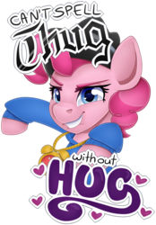 Size: 3047x4388 | Tagged: safe, artist:partypievt, pinkie pie, earth pony, pony, g4, testing testing 1-2-3, chains, clock, clothes, design, female, grin, hat, heart eyes, hug life, jewelry, necklace, rapper pie, shirt, shirt design, simple background, smiling, solo, sticker, text, thug life, tracksuit, transparent background, wingding eyes