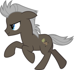 Size: 6763x6400 | Tagged: safe, artist:parclytaxel, burnt oak, earth pony, pony, g4, the perfect pear, .svg available, absurd resolution, male, running, simple background, solo, teenager, transparent background, vector, younger