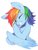 Size: 1536x2048 | Tagged: safe, artist:30clock, rainbow dash, pegasus, pony, g4, bust, cute, dashabetes, female, looking at you, mare, one eye closed, simple background, smiling, solo, white background, wink