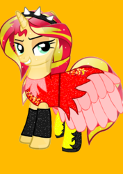 Size: 1000x1414 | Tagged: safe, artist:php185, sunset shimmer, pony, unicorn, equestria girls, g4, clothes, equestria girls outfit, equestria girls ponified, female, ponied up, ponified, solo