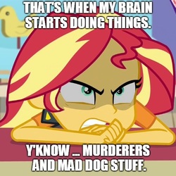 Size: 500x500 | Tagged: safe, edit, edited screencap, screencap, sunset shimmer, equestria girls, equestria girls series, g4, rollercoaster of friendship, angry, cropped, michael rosen