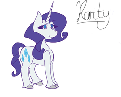 Size: 1500x1200 | Tagged: safe, artist:icicle-niceicle-1517, artist:kittyagent101, color edit, edit, rarity, pony, unicorn, g4, collaboration, colored, female, mare, simple background, solo, unshorn fetlocks, white background