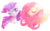 Size: 1250x787 | Tagged: safe, artist:pinkablue, fluttershy, rarity, pegasus, pony, unicorn, g4, cute, eyes closed, female, mare, one eye closed, raribetes, shyabetes, smiling, solo