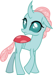 Size: 1800x2527 | Tagged: safe, artist:семена мертвых, ocellus, changedling, changeling, g4, non-compete clause, female, looking back, simple background, solo, transparent background, vector, walking