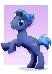 Size: 1600x2263 | Tagged: safe, artist:jucamovi1992, oc, oc only, pony, male, smiling, solo, stallion