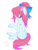 Size: 1024x1365 | Tagged: safe, artist:chococakebabe, oc, oc only, oc:bubble twist, pony, unicorn, bow, female, hair bow, mare, simple background, solo, transparent background