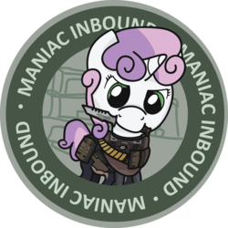 Size: 2083x2083 | Tagged: safe, artist:app1ebloom, sweetie belle, pony, unicorn, g4, female, filly, high res, knife, simple background, solo, transparent background