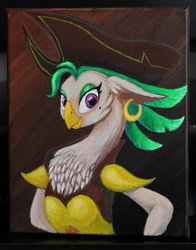 Size: 1280x1634 | Tagged: safe, artist:horseez, captain celaeno, g4, my little pony: the movie, bust, painting, portrait, traditional art