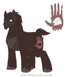 Size: 2137x2418 | Tagged: safe, artist:pyrus-leonidas, pony, high res, king kong, kong (2017), kong: skull island, monsterverse, ponified, scar, simple background, solo, transparent background