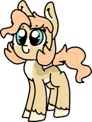 Size: 302x401 | Tagged: safe, artist:nootaz, oc, oc only, oc:honey snaps, pony, female, filly, simple background, solo, transparent background