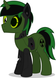 Size: 562x771 | Tagged: safe, artist:logic-is-here, oc, oc only, oc:toxic, pony, robot, robot pony, fallout equestria, male, simple background, solo, transparent background, vector