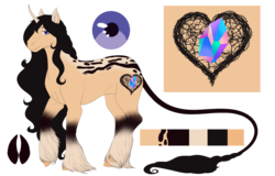 Size: 4883x3125 | Tagged: safe, artist:blackblood-queen, oc, oc only, oc:beryl lovegreen, pony, cutie mark, female, leonine tail, mare, reference sheet, simple background, smiling, solo, transparent background