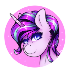 Size: 1408x1400 | Tagged: safe, artist:aaa-its-spook, starlight glimmer, pony, unicorn, g4, bust, female, horn, looking at you, simple background, smiling, solo, transparent background