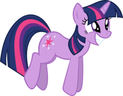 Size: 3498x2728 | Tagged: safe, artist:m99moron, twilight sparkle, pony, unicorn, g4, cute, excited, female, grin, happy, high res, jumping, mare, simple background, smiling, solo, squee, transparent background, twiabetes, unicorn twilight, vector
