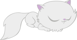 Size: 2000x1040 | Tagged: safe, artist:m99moron, cat, animal, cute, eyes closed, kitten, prone, simple background, sleeping, solo, transparent background, vector