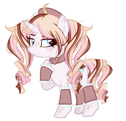 Size: 1089x1043 | Tagged: safe, artist:peachesandcreamated, oc, oc only, oc:frozen confection, pony, unicorn, choker, cuffs (clothes), female, leg warmers, mare, simple background, solo, transparent background