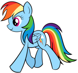 Size: 3768x3512 | Tagged: safe, artist:reconprobe, rainbow dash, pegasus, pony, g4, female, high res, mare, simple background, solo, transparent background, trotting