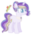 Size: 1432x1600 | Tagged: safe, artist:eclispeluna, oc, oc only, oc:sal smila, pony, unicorn, colored pupils, female, mare, offspring, parent:princess cadance, parent:shining armor, parents:shiningcadance, simple background, solo, transparent background