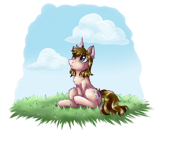 Size: 987x810 | Tagged: safe, artist:0silverstardust0, oc, oc only, oc:silver, pony, unicorn, cute, female, mare, simple background, sitting, solo, transparent background