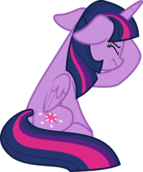 Size: 3000x3602 | Tagged: safe, artist:sollace, twilight sparkle, alicorn, pony, g4, horse play, .svg available, facehoof, female, floppy ears, frown, high res, show accurate, simple background, sitting, solo, transparent background, twilight sparkle (alicorn), vector