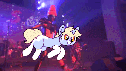 Size: 480x270 | Tagged: safe, artist:nootaz, oc, oc:nootaz, pony, animated, doctor sung, gif, holding a pony, irl, throwing, tupperware remix party