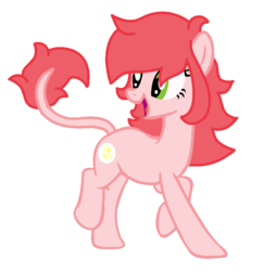 Size: 800x824 | Tagged: safe, artist:piñita, oc, oc:banana heartbeat, raba-pony, simple background, vector, white background