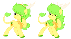 Size: 2345x1305 | Tagged: safe, artist:piñita, oc, oc:ananá, deer pony, original species, raba-pony, simple background, vector, white background