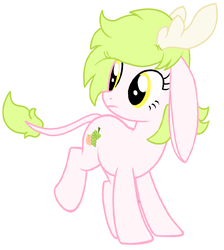 Size: 1136x1268 | Tagged: safe, artist:piñita, oc, oc:momo budo, deer pony, original species, raba-pony, simple background, vector, white background