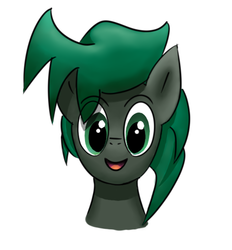 Size: 450x484 | Tagged: safe, artist:luxqsd, oc, oc only, oc:minus, earth pony, pony, bust, colored, looking at you, male, shading, simple background, smiling, solo, white background