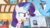 Size: 1366x768 | Tagged: safe, screencap, rainbow dash, rarity, pony, unicorn, g4, the end in friend, book, boomerang (tv channel), faic, female, glowing horn, hat, horn, levitation, magic, mare, neckerchief, open book, open mouth, sam spade, shadow spade, sir fluffingsworth von radishfield, telekinesis, the colt in crimson