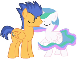 Size: 3848x2968 | Tagged: safe, artist:3d4d, flash sentry, princess celestia, g4, base used, crack shipping, female, flashlestia, high res, kissing, male, shipping, straight