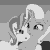 Size: 624x624 | Tagged: source needed, safe, artist:styroponyworks, starlight glimmer, trixie, pony, unicorn, g4, duo, female, gif, grayscale, halftone, hug, mare, monochrome, non-animated gif, offset, smiling, tongue out, wip