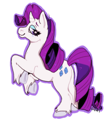 Size: 665x768 | Tagged: safe, artist:kittycoot, rarity, pony, unicorn, g4, female, mare, simple background, solo, white background
