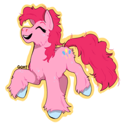 Size: 978x1002 | Tagged: safe, artist:kittycoot, pinkie pie, earth pony, pony, g4, female, mare, simple background, solo, white background