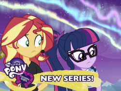 Size: 2048x1536 | Tagged: safe, artist:php77, editor:php77, sci-twi, sunset shimmer, twilight sparkle, equestria girls, g4, my little pony equestria girls: better together, aurora borealis