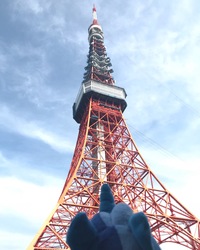 Size: 1638x2048 | Tagged: safe, artist:spacelight_unicorn, oc, oc:spacelight, pony, day, irl, japan, photo, solo, tokyo, tokyo tower