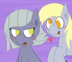 Size: 2025x1750 | Tagged: safe, artist:mrneo, derpy hooves, limestone pie, g4, derpystone, female, lesbian, shipping