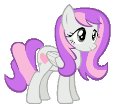 Size: 1140x1000 | Tagged: safe, oc, oc:amethyst lullaby, pony, animated, blinking, simple background, solo, standing, transparent background