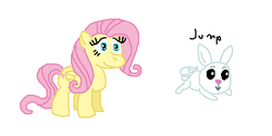 Size: 453x227 | Tagged: safe, artist:theinflater19, angel bunny, fluttershy, series:flutter p, g4