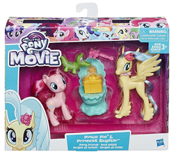 Size: 1500x1350 | Tagged: safe, gummy, pinkie pie, princess skystar, classical hippogriff, hippogriff, pony, g4, my little pony: the movie, irl, nrfb, photo, toy