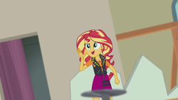Size: 1280x720 | Tagged: safe, screencap, sunset shimmer, constructive criticism, equestria girls, g4, my little pony equestria girls: better together, female, geode of empathy, solo